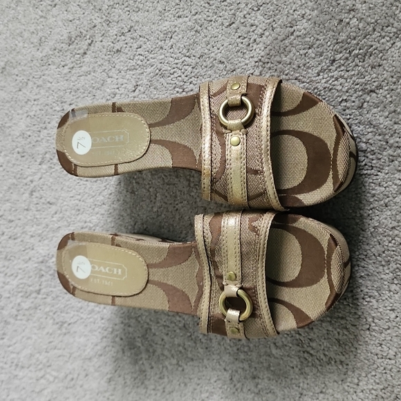 Coach Shoes - Coach wedge sandals